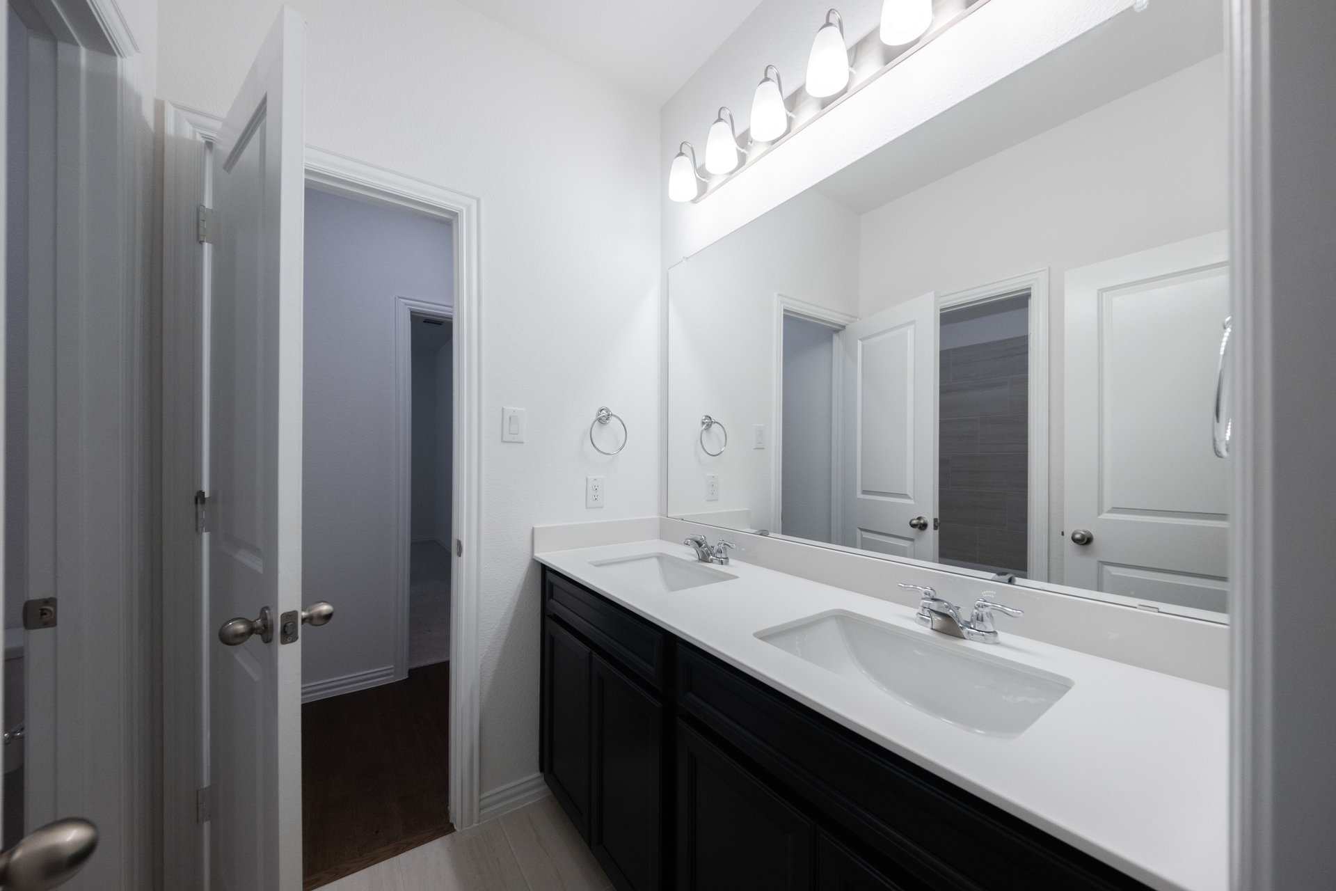 guest bathroom with soaking tub