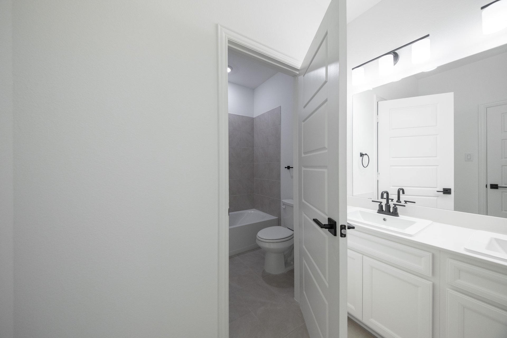 guest bathroom with soaking tub