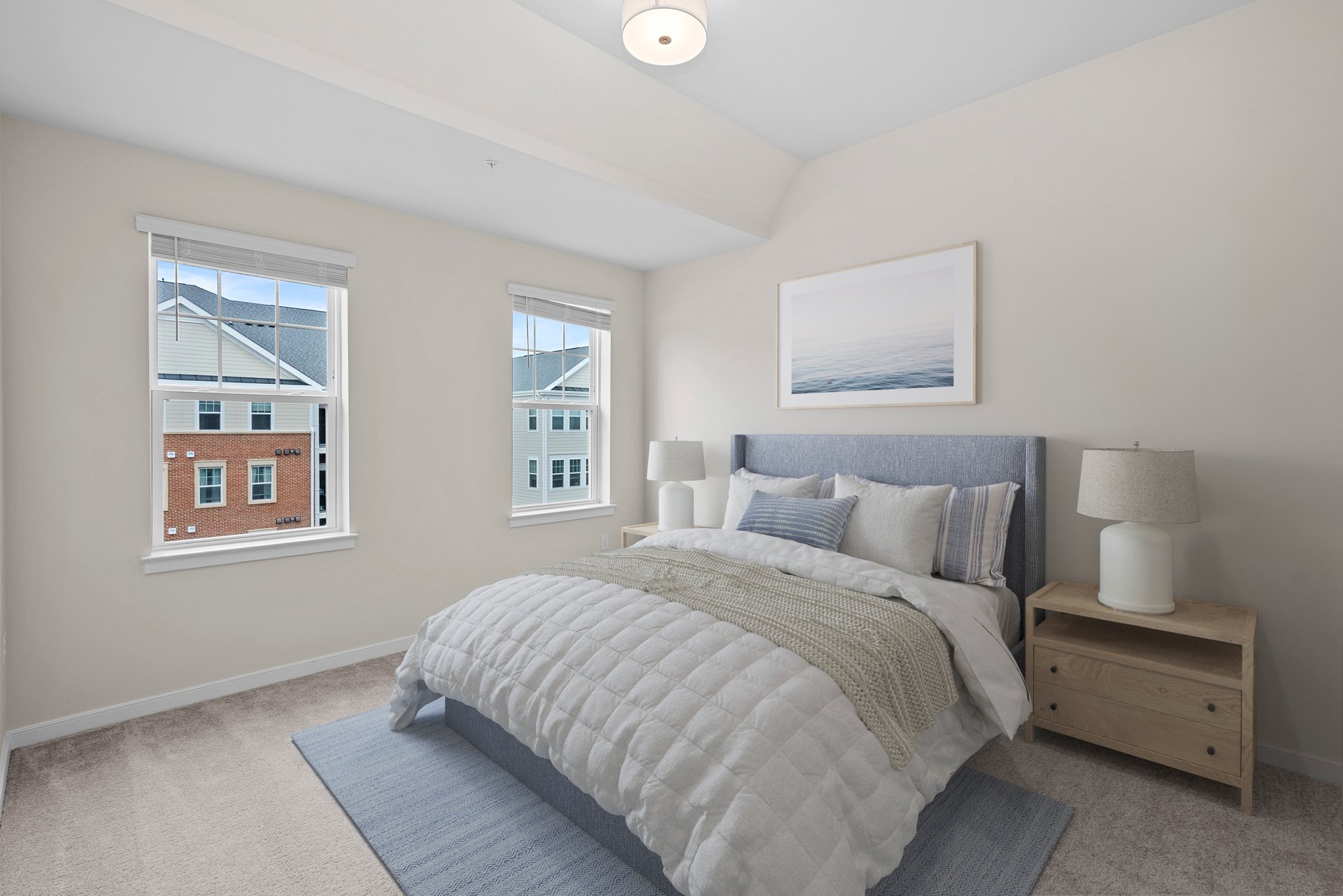 secondary bedroom with bed and nightstand