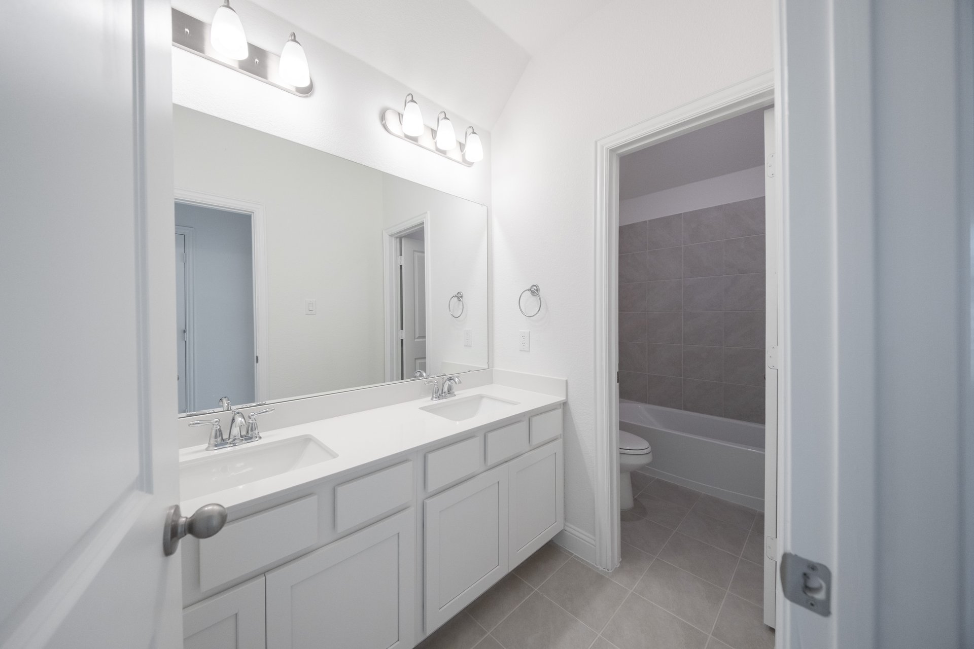 guest bathroom with soaking tub