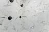 primary bathroom with an oversized shower and marble tile