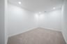 spacious media room with carpet and recessed lighting