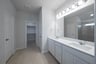 primary bathroom with double sinks