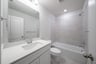 guest bathroom with soaking tub